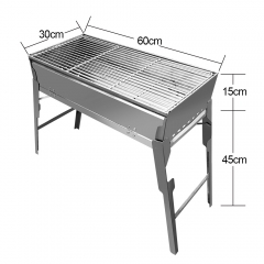 Portable stainless steel grill plate shelf rack Folding BBQ Grill Charcoal Outdoor Camping Hiking Picnics Traveling Barbecue