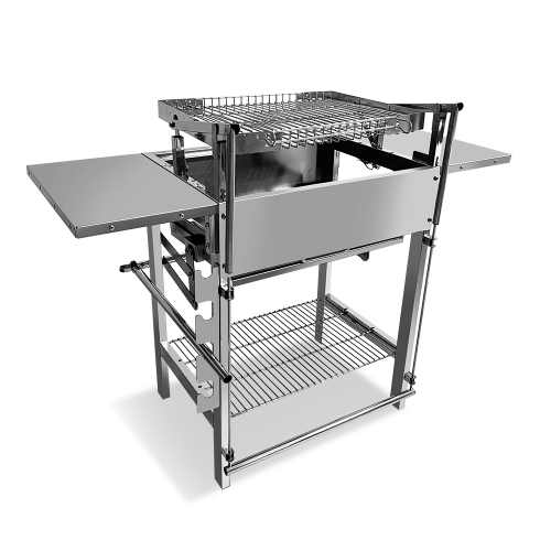 Parrilla para barbacoa de interior coreana con rotación de 180 grados y manual para acampar