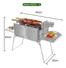 Cyprus BBQ: Parrilla giratoria portátil y ligera para acampar al aire libre
