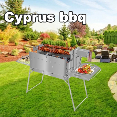 Cyprus BBQ: Parrilla giratoria portátil y ligera para acampar al aire libre