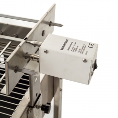 Máquina automática chipriota Foukou para asar pollos a carbón con motor eléctrico giratorio
