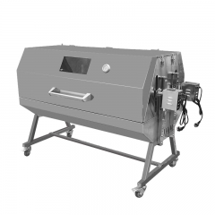 Asador de barbacoa de doble ubicación, asador de dos asadores, asador de cerdo a gas y carbón, asador de dos asadores