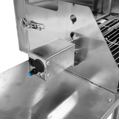 Asador chipriota de acero inoxidable para souvlaki con rotación automática