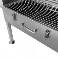 Asador chipriota de acero inoxidable para souvlaki con rotación automática