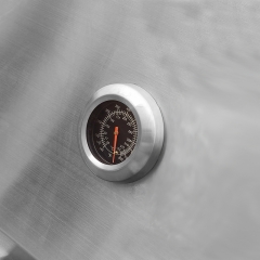 Asador de barbacoa de doble ubicación, asador de dos asadores, asador de cerdo a gas y carbón, asador de dos asadores